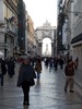 Busy pedestrian mall.