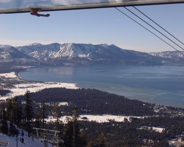 Riding the Tram.